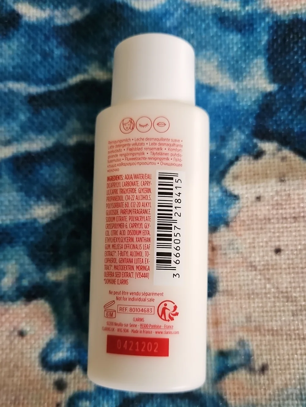 Clarins Skincare With Tweed Cosmetic Bag